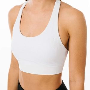 Supportive Zyia White Polka Adjustable Bra Size Medium